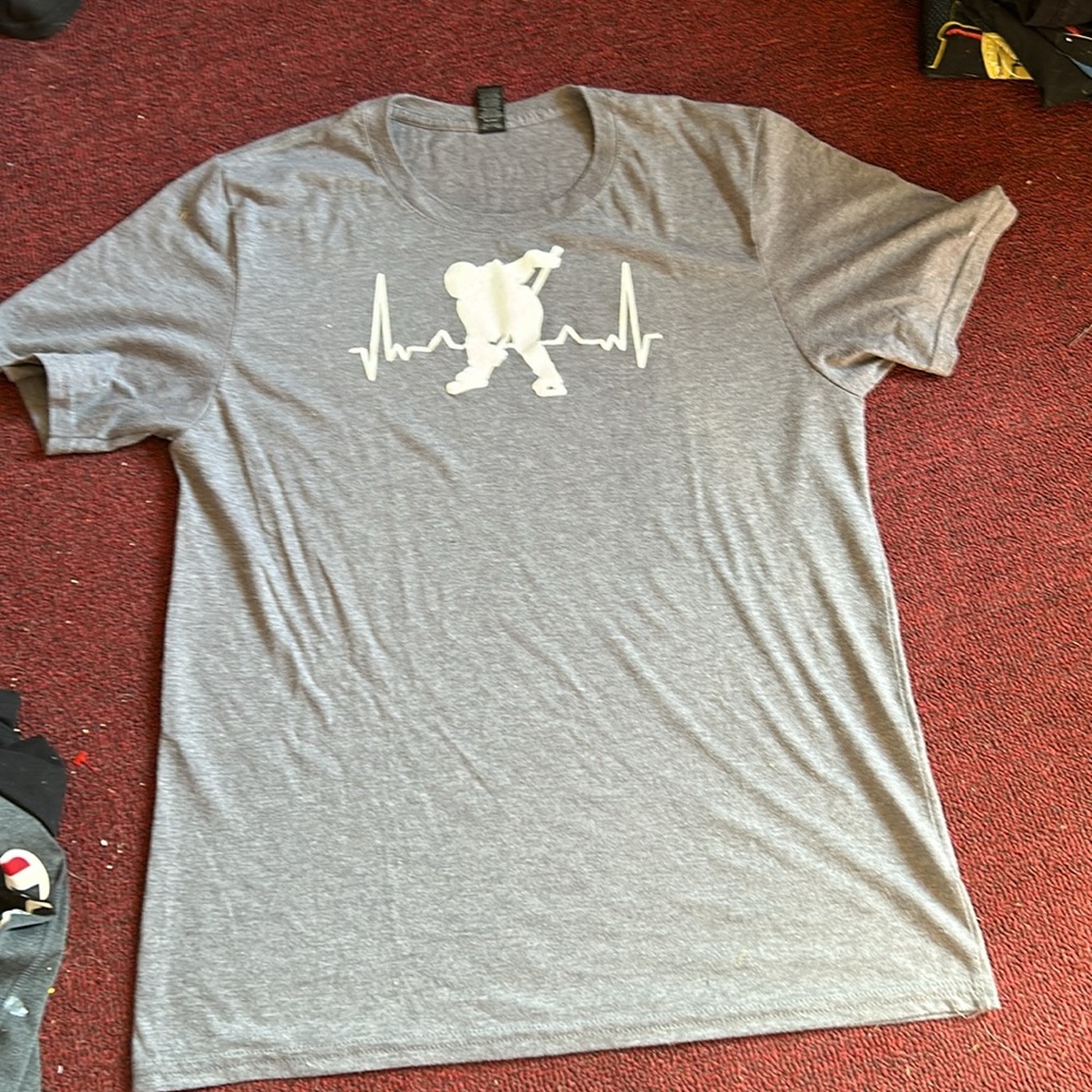 Homemade cricket hockey shirt